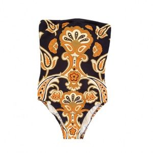 J. crew strapless one-piece